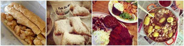 One of the best parts of a road trip is the food, from po' boys to beignets to a classic crawfish boil. Try it all!