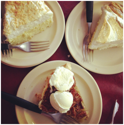 Trying different kinds of pie at every cafe we passed: a great family road trip tradition. 