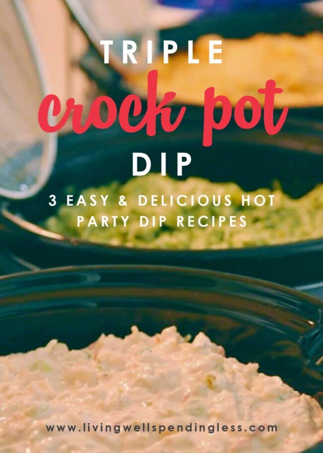 Wondering what to cook for game day? These three hot crockpot dip recipes are easy and perfect for satisfying those appetizer cravings!