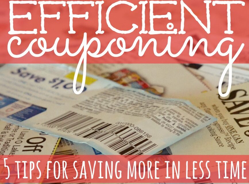 Efficient Couponing: How to Save More in Less Time