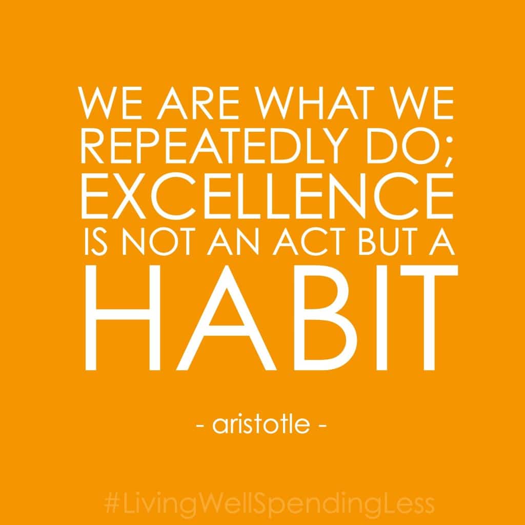A quote on habit by Aristotle. 