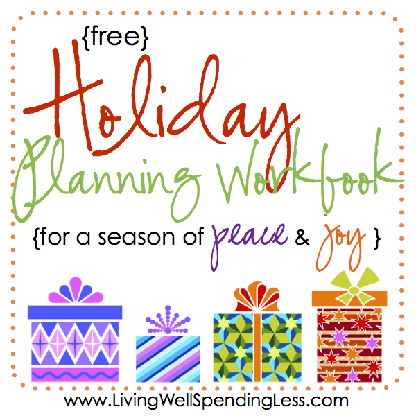 Free Holiday Planning Workbook