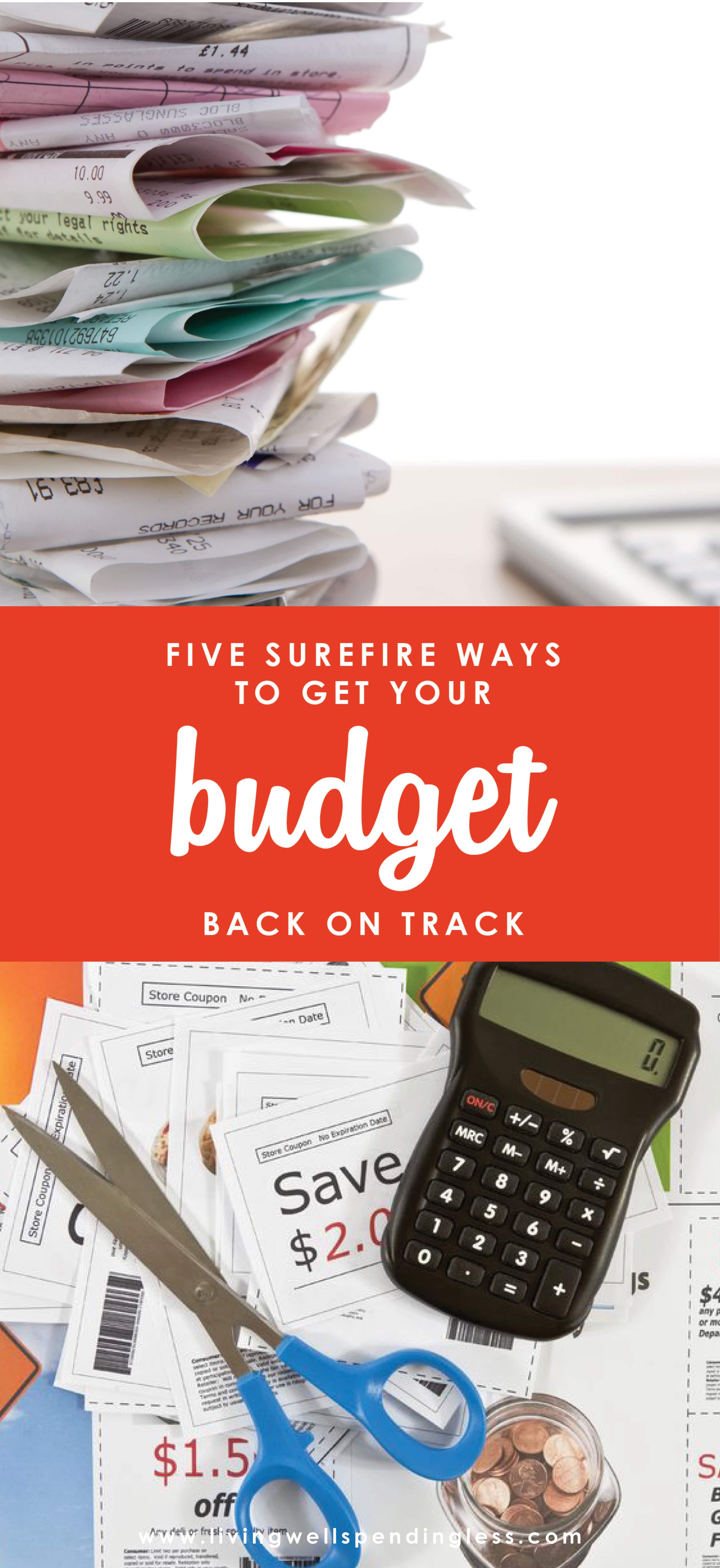 Spend too much over the holidays? It's not too late to turn things around! Don't miss these 5 surefire ways to get your budget right back on track for the New Year!
Budget Back on Track | Get Back on Track | Restoring Your Budget | Money Saving Tips | Financial Management Ideas | Debt Free Hacks
