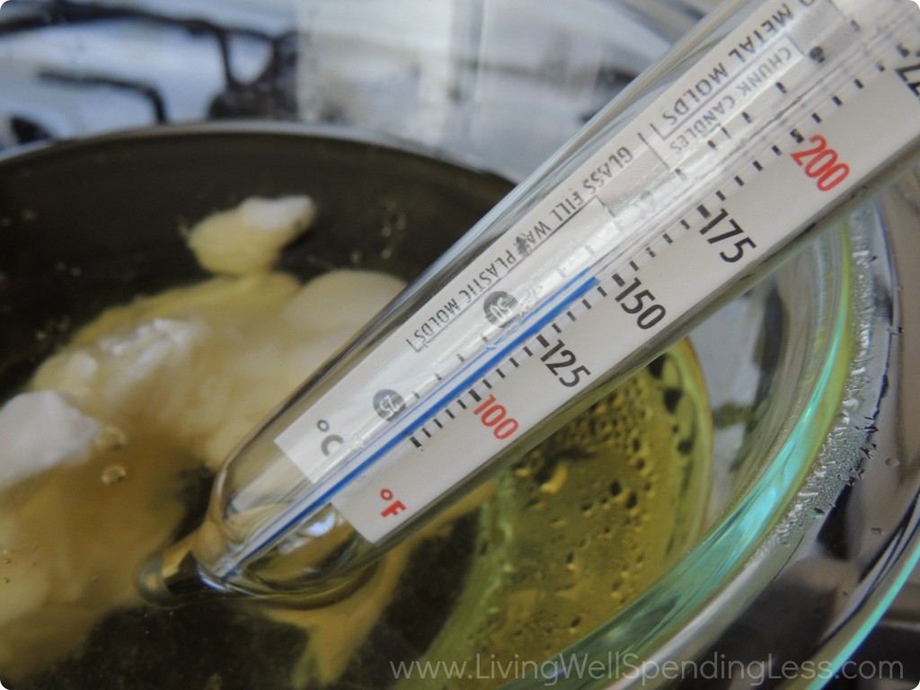Add fragrance when the wax is 120-140 degrees. Use a thermometer to check the temperature of your wax. 