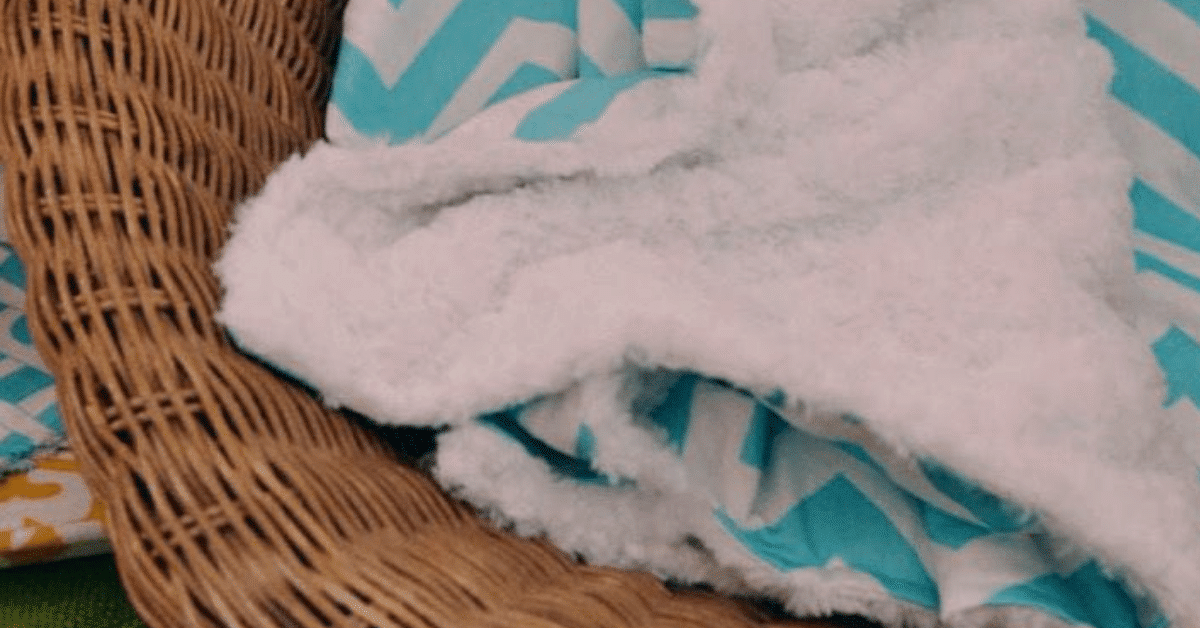 DIY Cozy Chevron Minky Throw