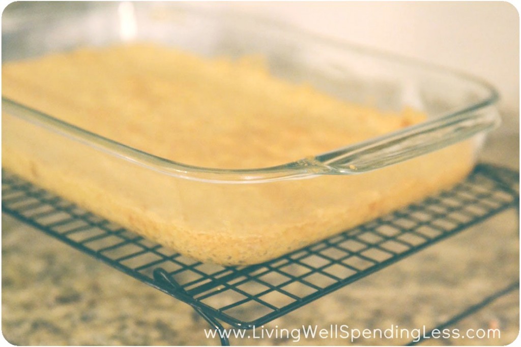 Remove crust from oven and let cool on a wire rack.