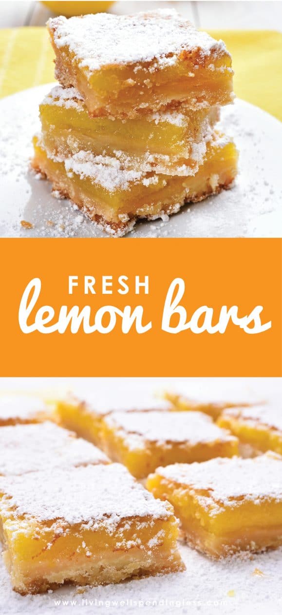 Fresh Lemon Bars | Simple Lemon Bars | Easy Dessert Recipe
