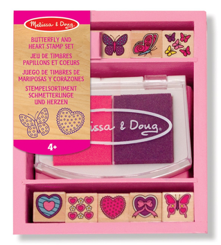 Heart and Butterfly Stamp Kit for Kids | 15 Awesome Valentine Gift Ideas Under $15