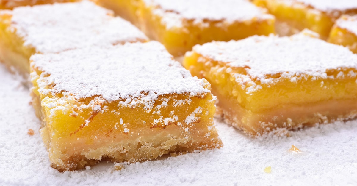 Craving something decadent? This is the best lemon bar recipe ever! They are super easy to make and are the perfect balance of citrus and sweet. Everyone will love them!