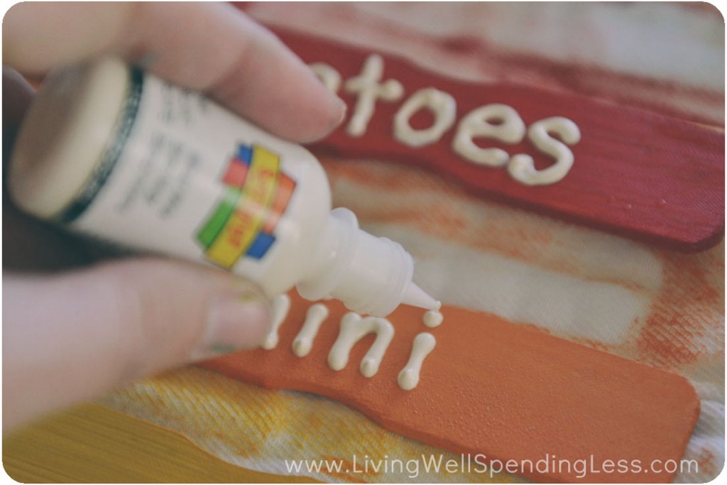 Paint Stick Garden Markers - Pinecone Cottage Retreat