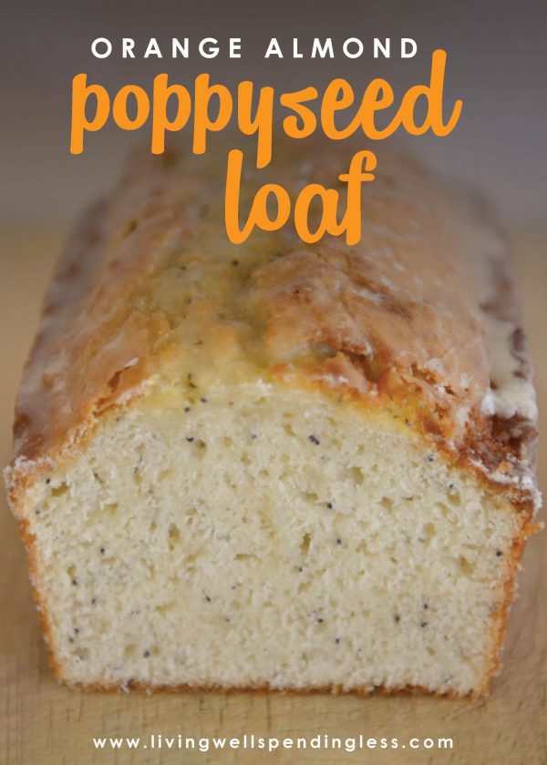 The combination of almonds and poppy-seeds along with the orange glaze make this bread full of flavor and super moist!