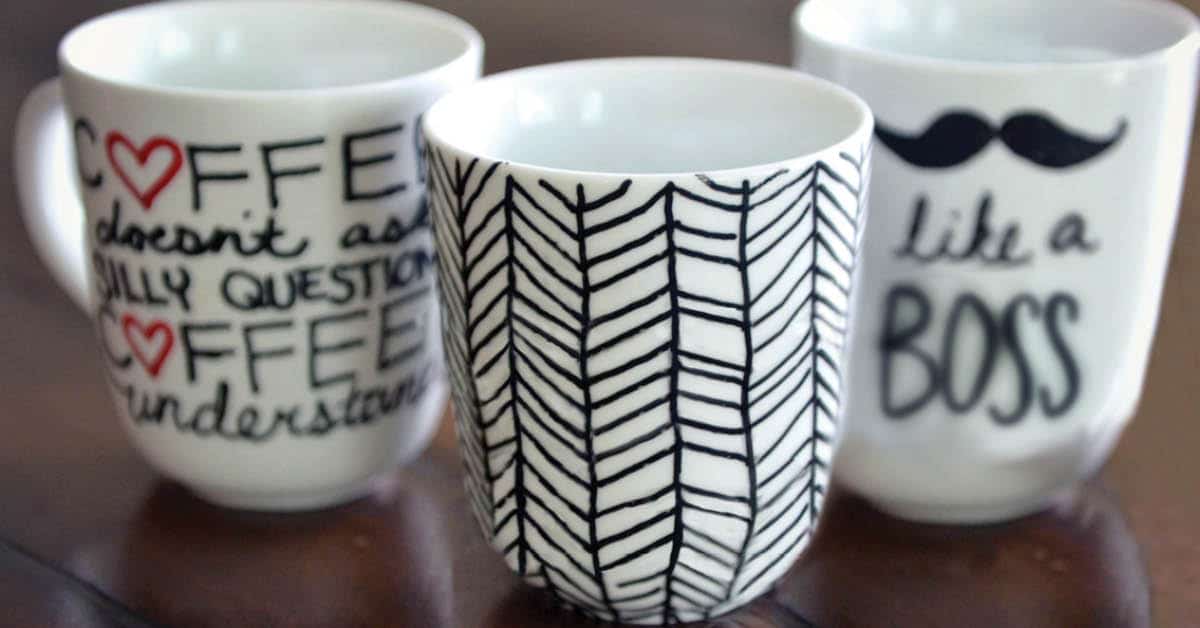 Easy Diy Sharpie Mugs Mug Project - Diy Personalized Coffee Mugs Dishwasher Safe