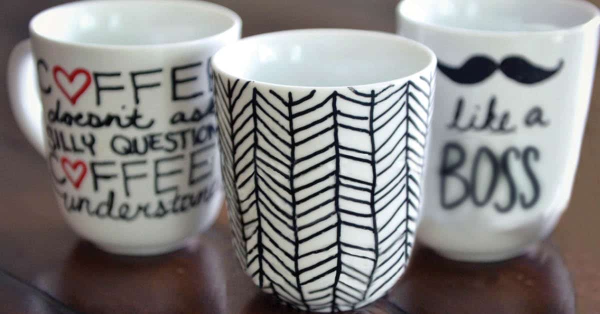 Easy DIY Sharpie Mugs, Sharpie Mug Project