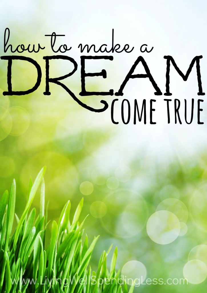 Are you wondering how to make a dream true? Follow these guidelines! 