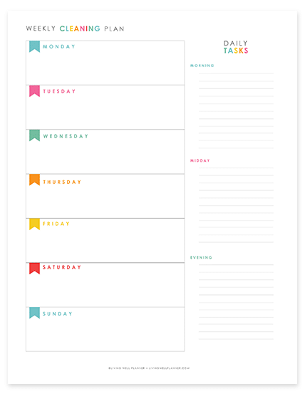 Want a clean house but have no idea where to begin? Here's a personalized cleaning plan that will work for your home plus some free printables!