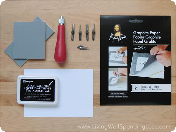 Make your own linocut Stamp with this top-quality stamp-making kit.  Printing using an ink pad instead of the traditional ink & roller is great  for, By Bristol Print Room