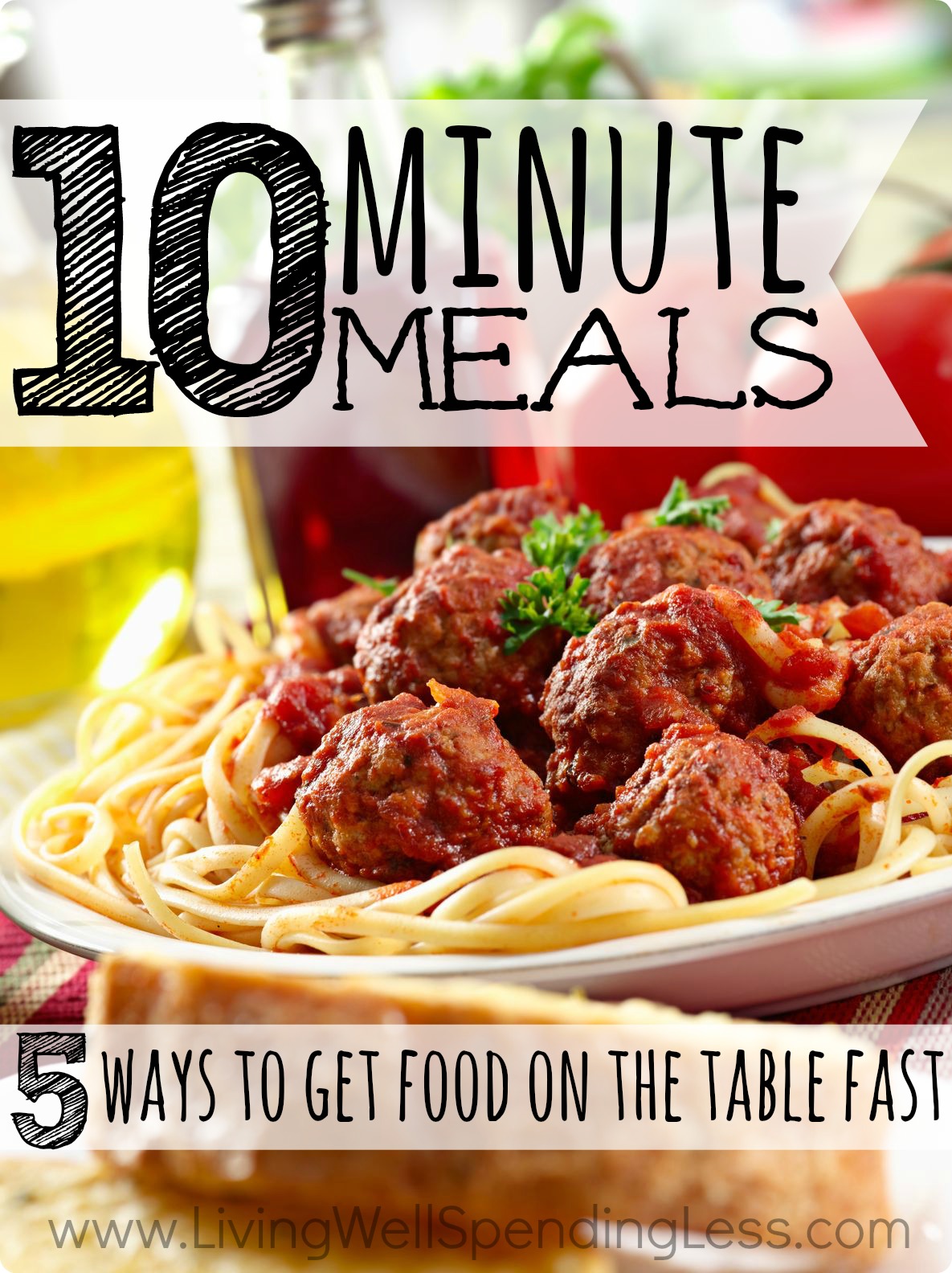 10 Minute Meals-5 Ways to Get Food on the Table FAST! - Living Well