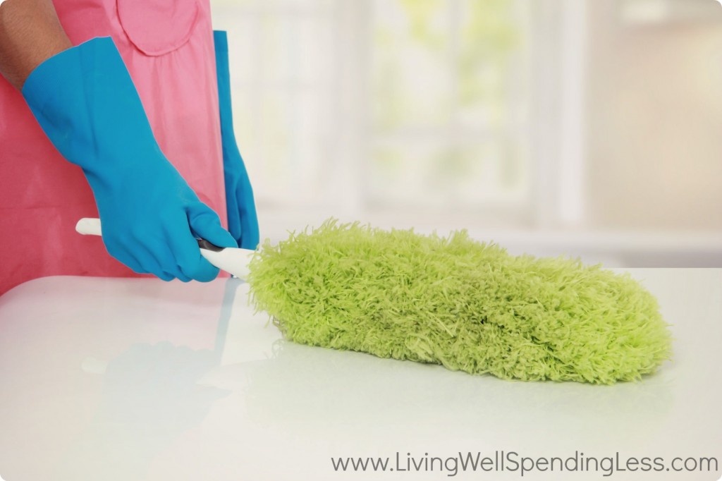 Regular dusting is an easy way to maintain a clean house