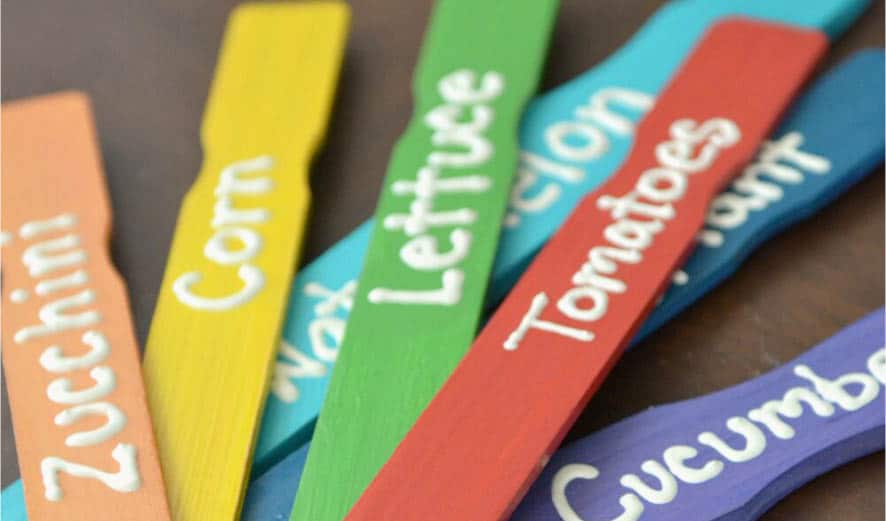 DIY Rainbow Garden Markers