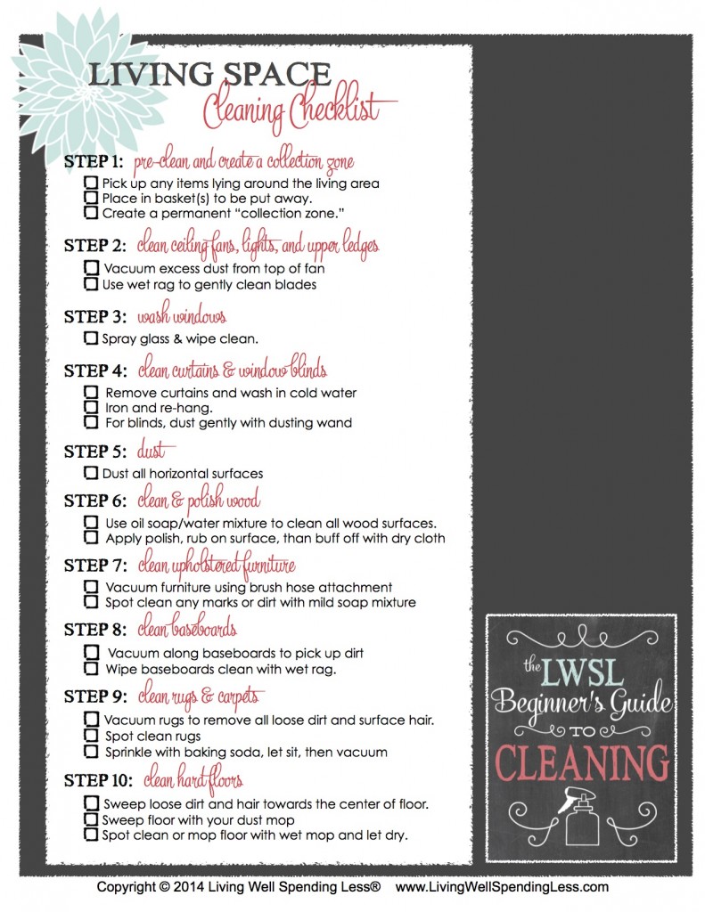 Beginner S Guide To Cleaning Part 3 Living Well Spending Less