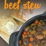 Looking for a hearty and delicious recipe that's easy to make? This beef stew is delicious and a perfect one pot meal the whole family will love.