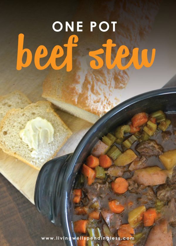 Looking for a hearty and delicious recipe that's easy to make? This beef stew is delicious and a perfect one pot meal the whole family will love.
