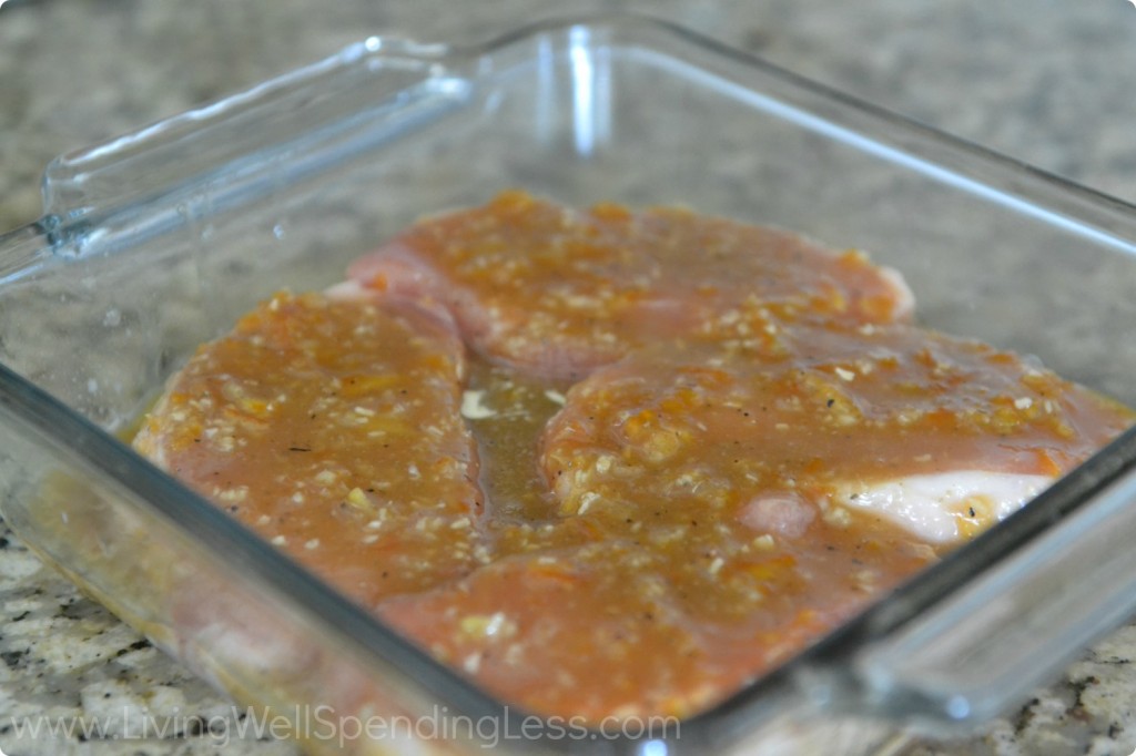 Thaw the pork chops in a shallow glass baking dish when you're ready to cook and enjoy!