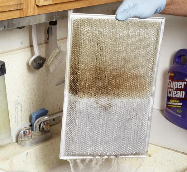 Your range hood filter could be dirtier than you know so clean it regularly to keep dirt at bay