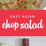 Need a quick & simple meal idea for hot summer nights? This Easy Asian Chop Salad has a ton of flavor, crunch and comes together with only 5 ingredients!