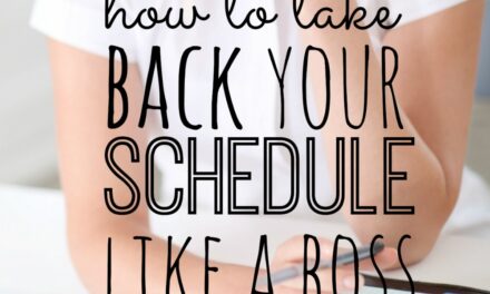 How to Take Back Your Schedule Like a Boss