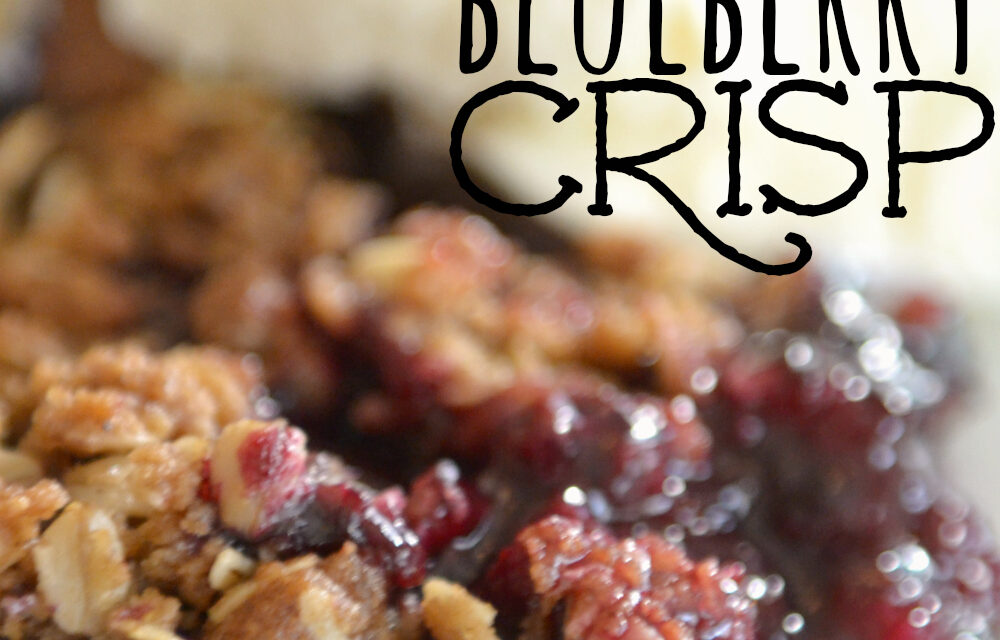 Ten Minute Blueberry Crisp