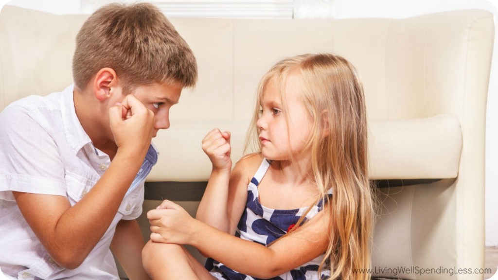 Stop sibling rivalry between brothers and sisters, by spending time with each child individually. 