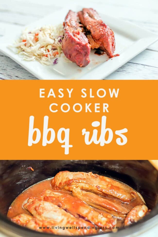Love barbecue? These easy slow cooker ribs take just minutes of prep. Even better, they can be frozen ahead for a delicious meal your family will love!