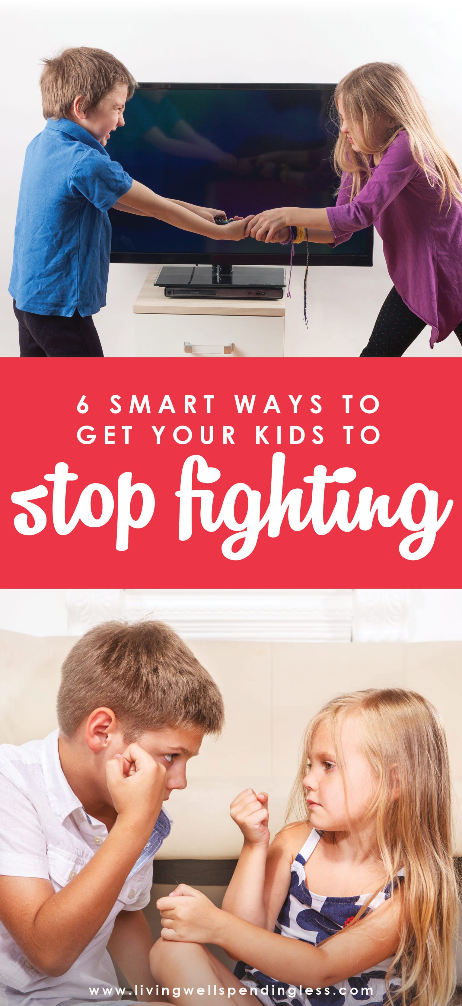 Ever wished your kids would just. stop. fighting? While there is no magic wand for ending sibling rivalry, these six smart tactics can drastically reduce the amount of time your kids spend arguing. #6 literally changed our lives!
Sibling Rivalry | Kids Fighting | Stop Sibling Conflict | Sibling Bickering | Sibling Fight | Home Management