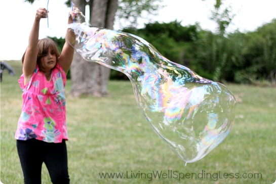 Giant Homemade Bubbles