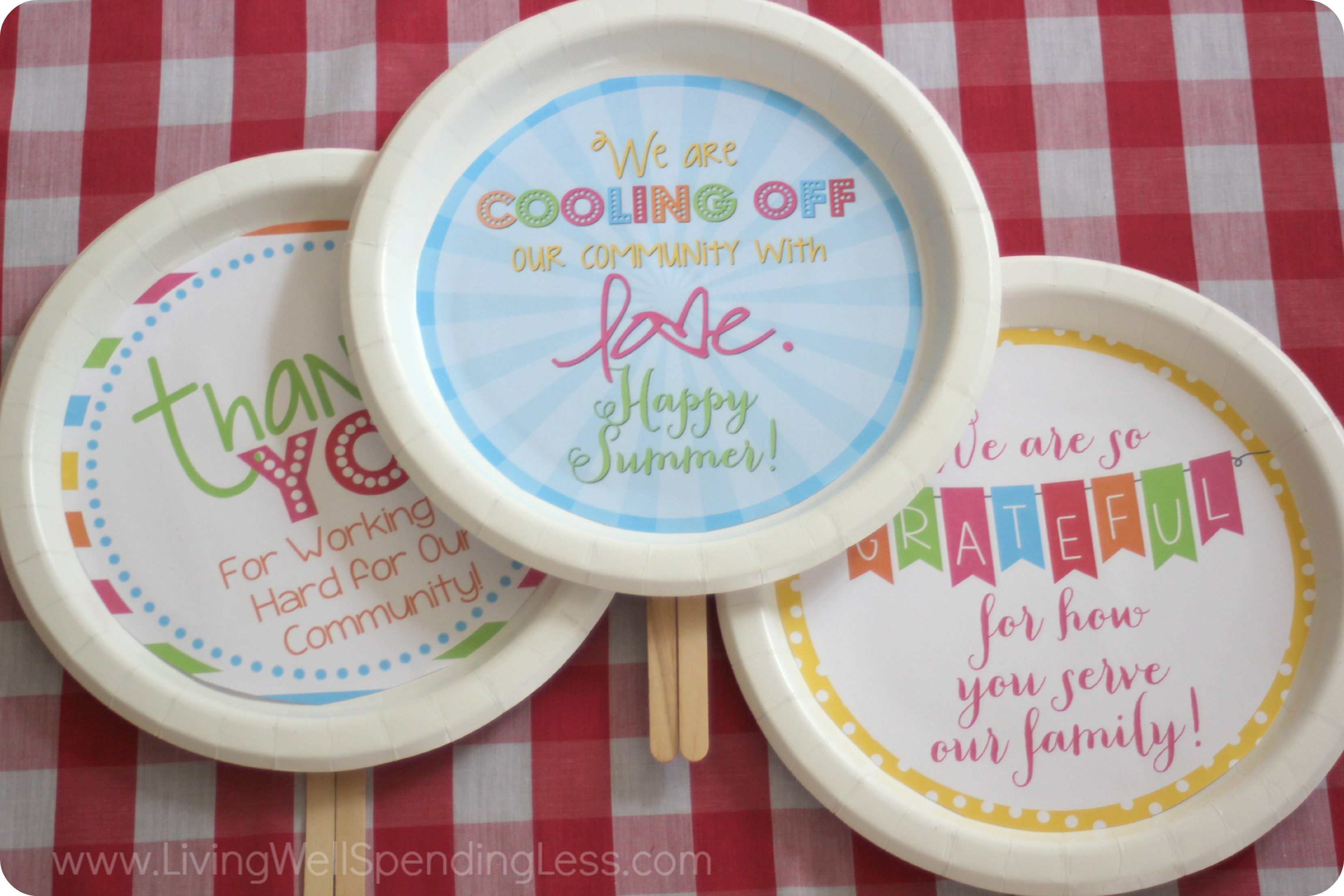 DIY Cool-Off Kindness Fans