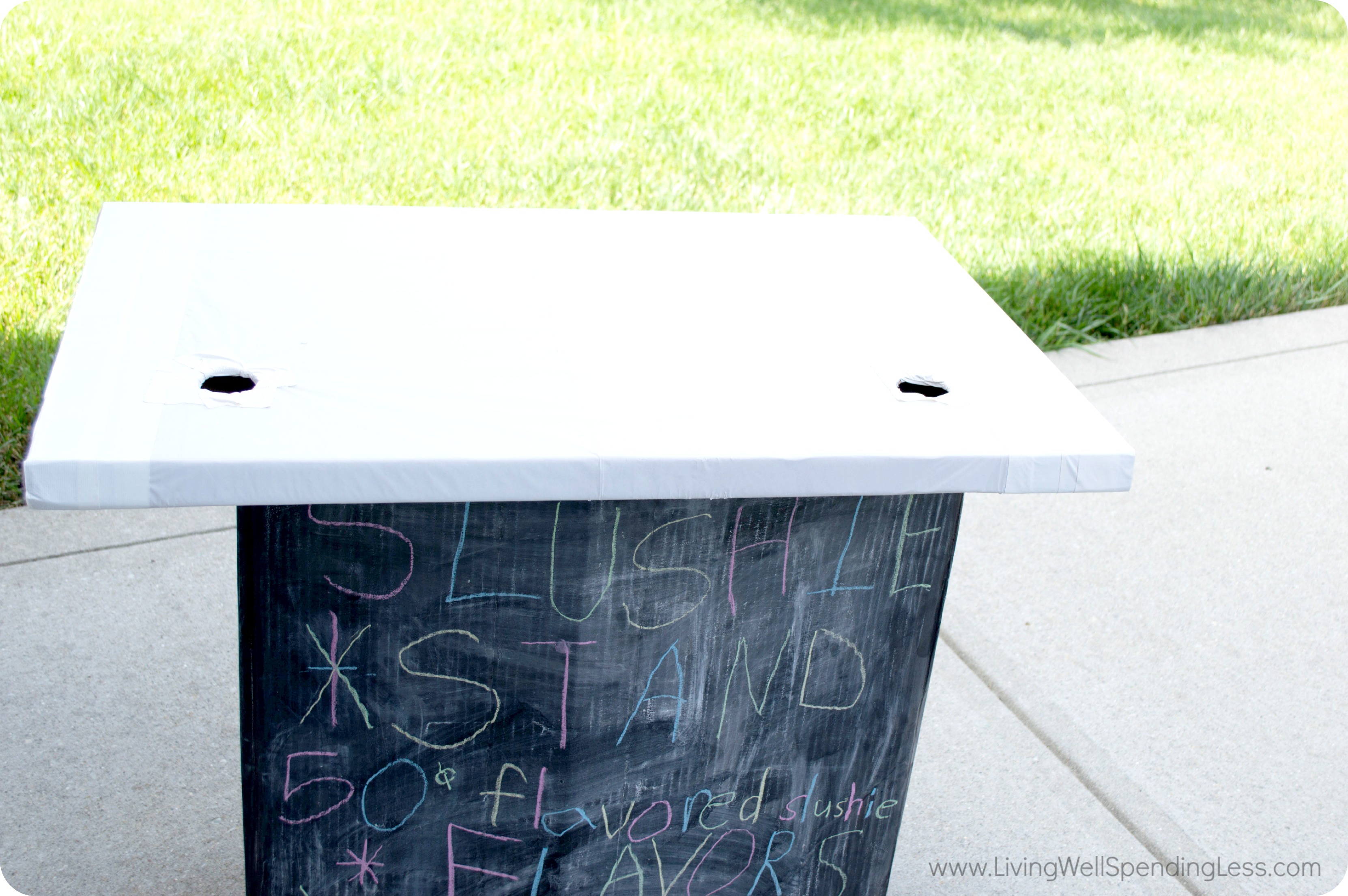 Add the counter top to the cooler frame 