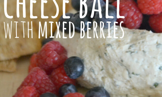 Summer Cheese Ball with Mixed Berries