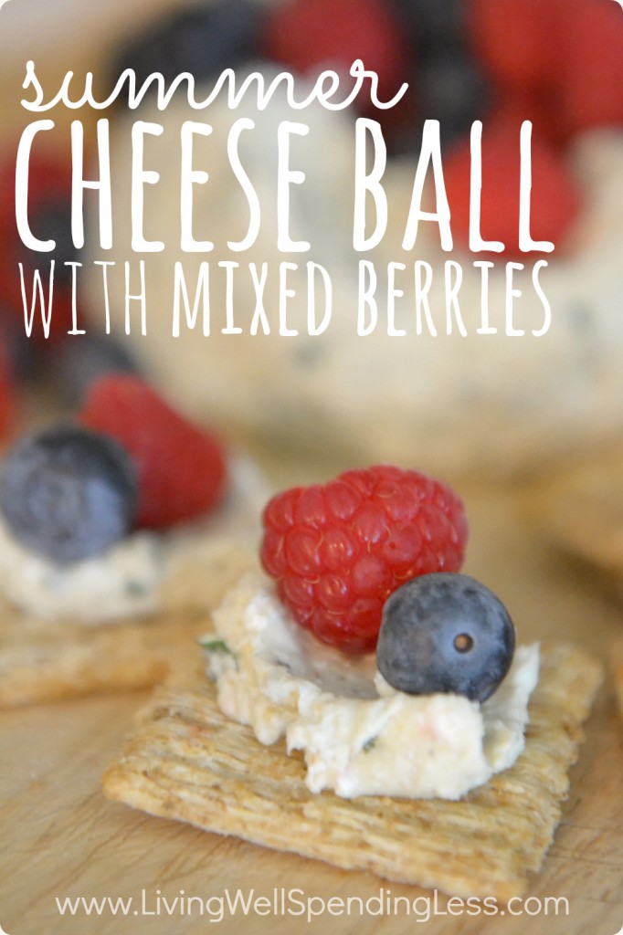 Summer Cheese Ball with Mixed Berries | SUMMER BERRY FRUIT DIP | Fruit and Cheese Ball | Party Food Selections