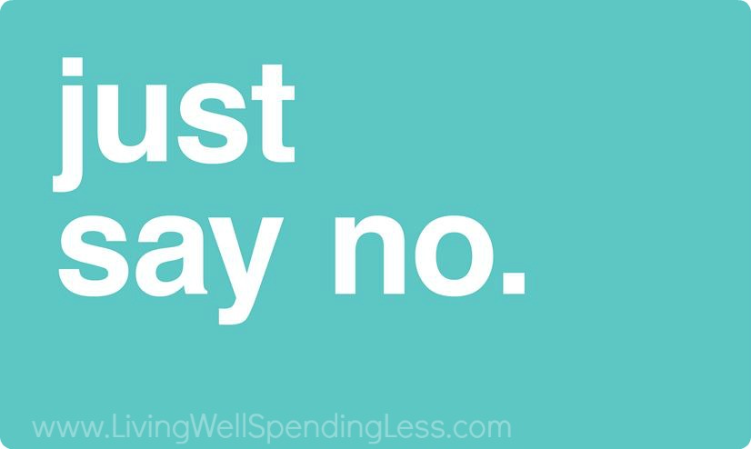 Sometimes saying no is healthy and definitely okay. 