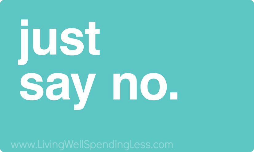 Sometimes saying no is healthy and definitely okay. 