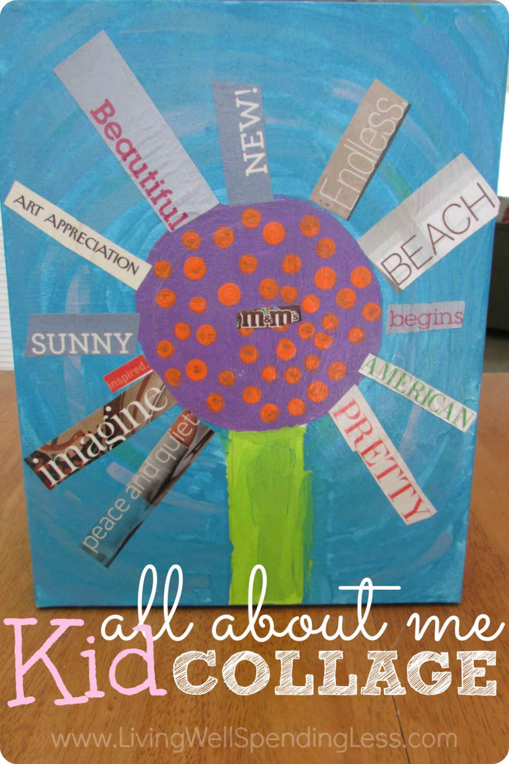 Summer Fun with Kids | All About Me Kid Collage | Summer DIY Crafts | Summer Activities 