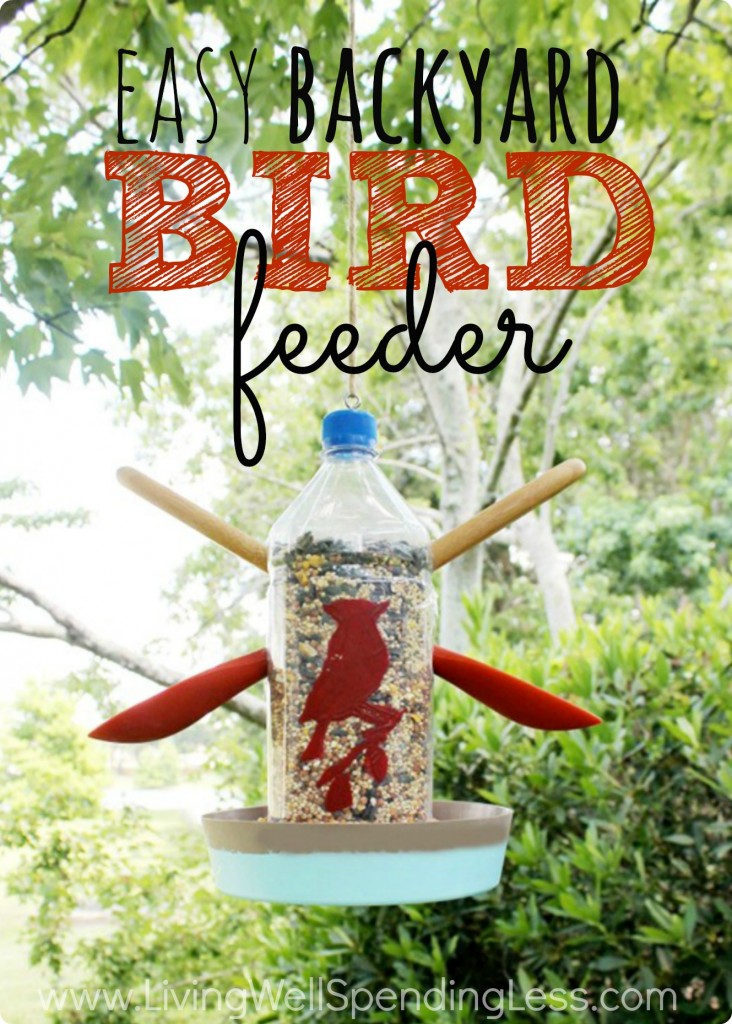 The easy DIY Bird Feeder is a fun summer project to create with the kids!