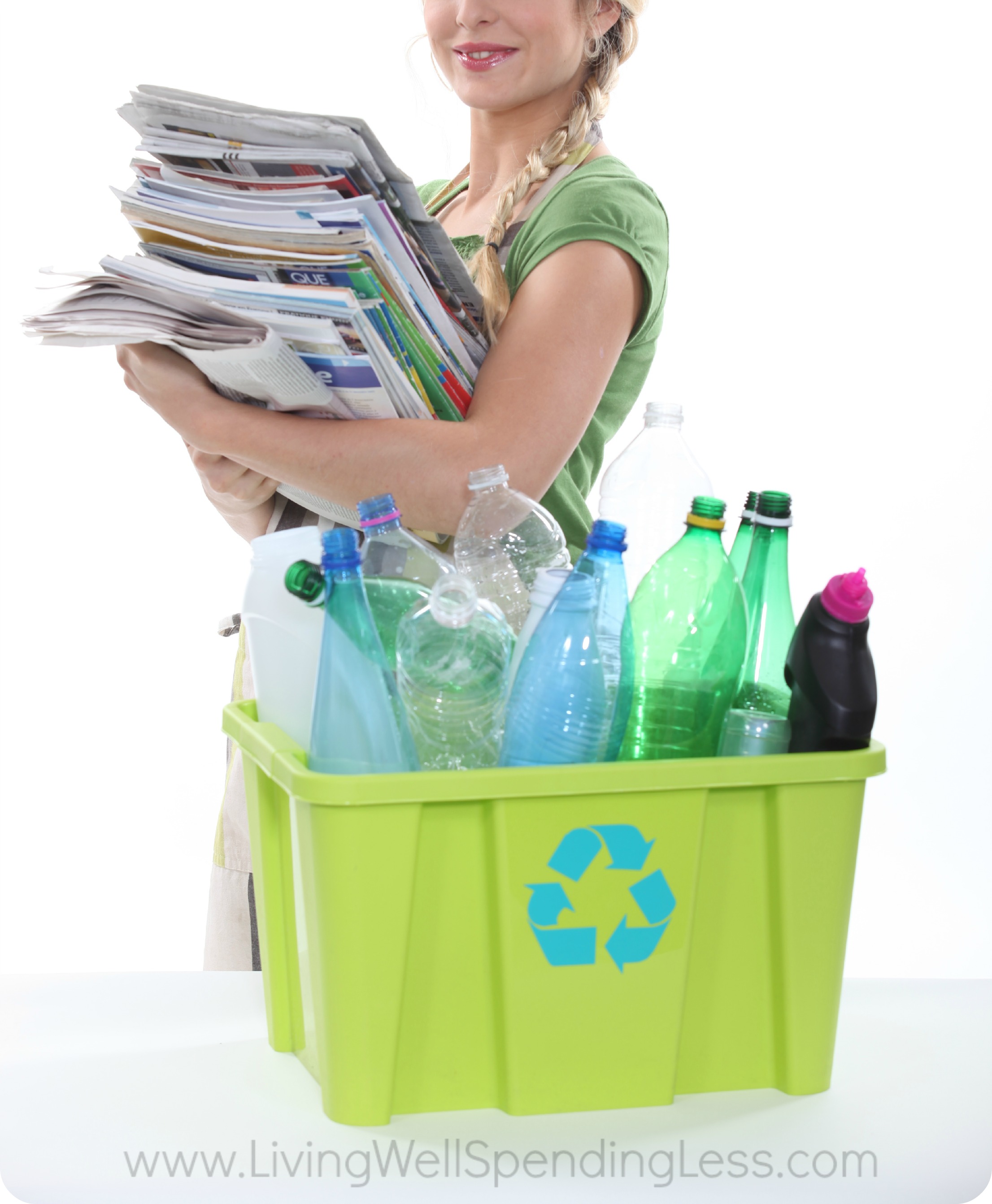 Magazines can be recycled. Look through recycle bins to see if you can find any discarded magazines to flip through!