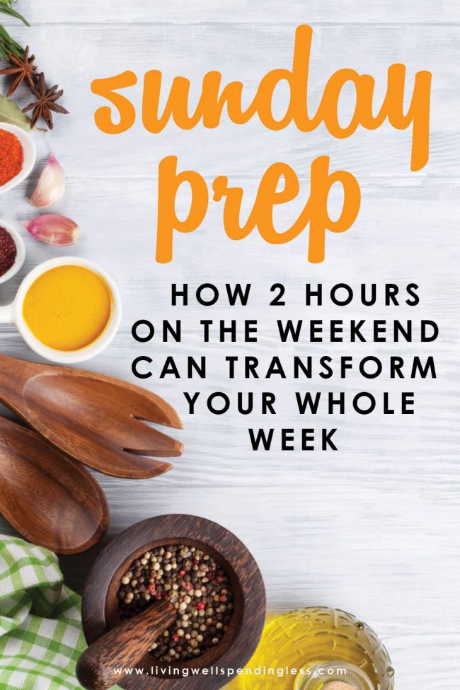 With this easy step-by-step Meal Prep Sunday guide, a few hours of hustle on the weekend can save you 5 days of stress during the week! 