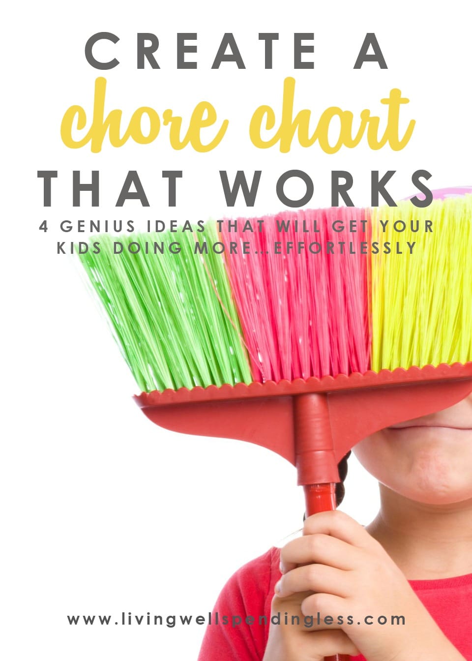 Are chores around your house well, a chore? It can be a challenge to get kids motivated to help out around the house, but getting kids to do their chores not only makes family life run smoother, it is essential to their own development and self-esteem. Don't miss these four simple steps you can take right now to create a chore chart that works. This in-depth post even includes four different types of printable chore charts, plus a helpful list of age-appropriate chores!