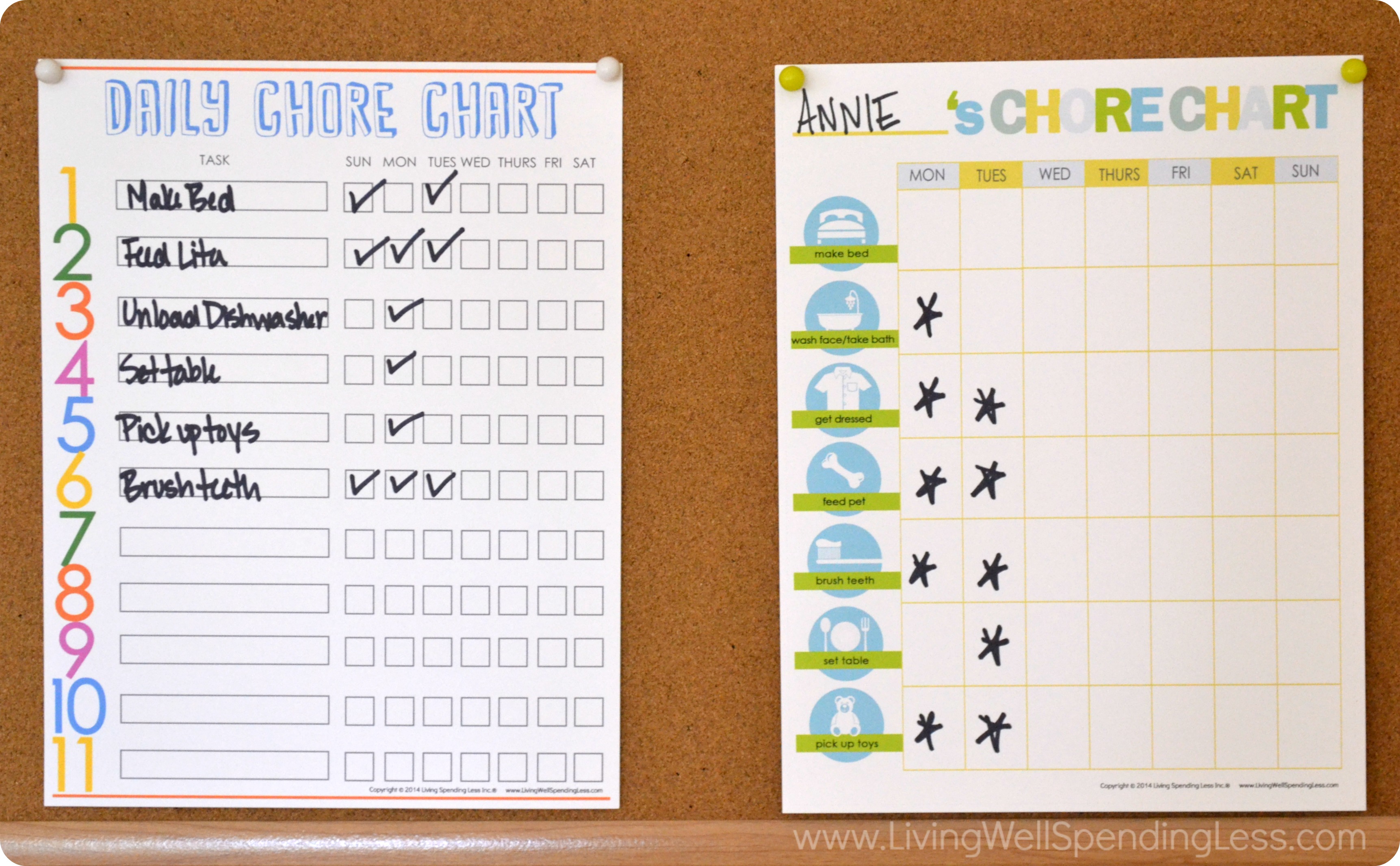 How to create a chore chart that works 8 living well spending less 