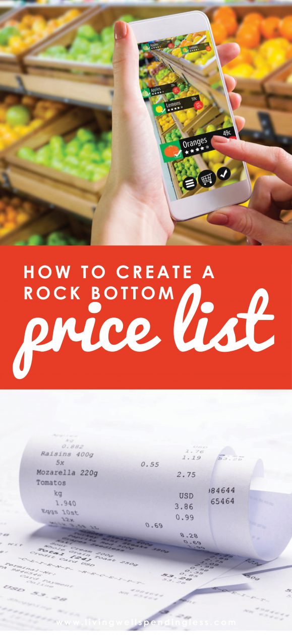 Want to save more money on groceries? Surprisingly, the biggest key to success is not using coupons, but knowing exactly when to stock up so that you only ever buy things at their lowest possible price. Don't miss this helpful post for 5 simple steps to creating a rock bottom price list of your very own.
Create a Rock Bottom Price List | DIY Rock Bottom Price List | Free Printable Lowest Price List