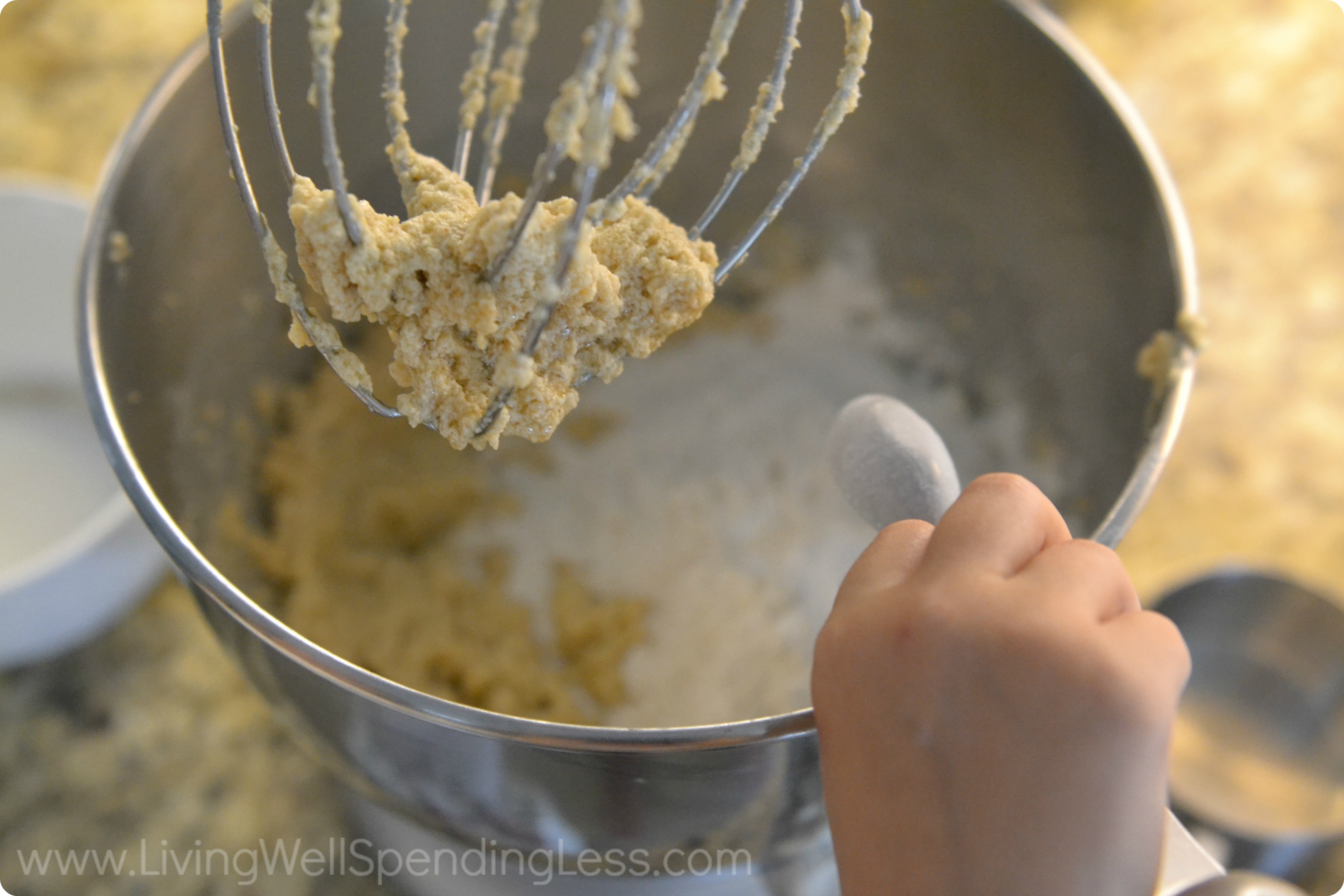 Combine the rest of the ingredients for these awesome oatmeal butterscotch cookies!