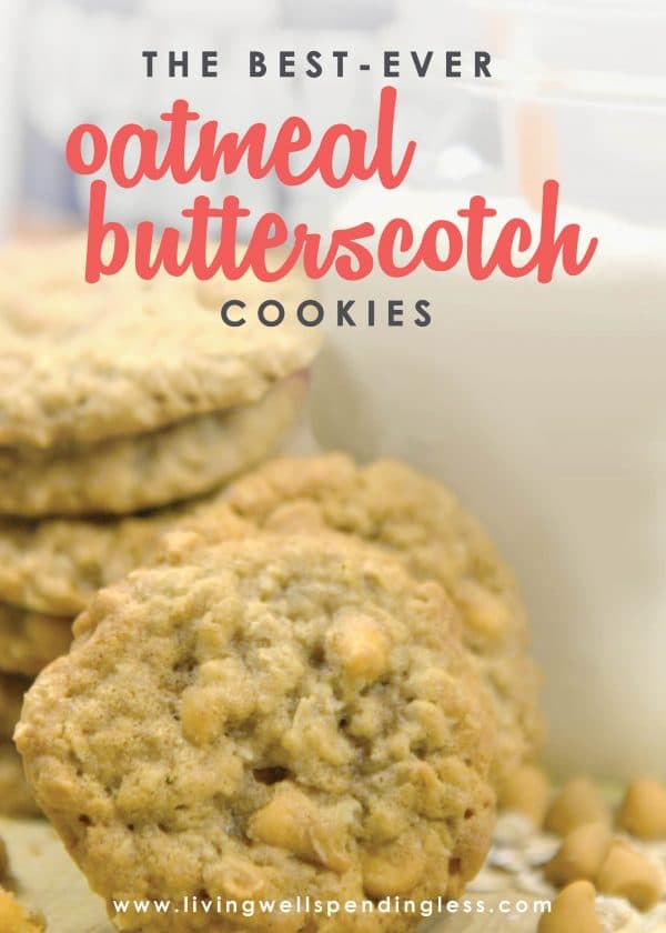 Looking for a delicious and chewy oatmeal cookie? These oatmeal butterscotch cookies are so yummy and taste as good out of the freezer as the oven!